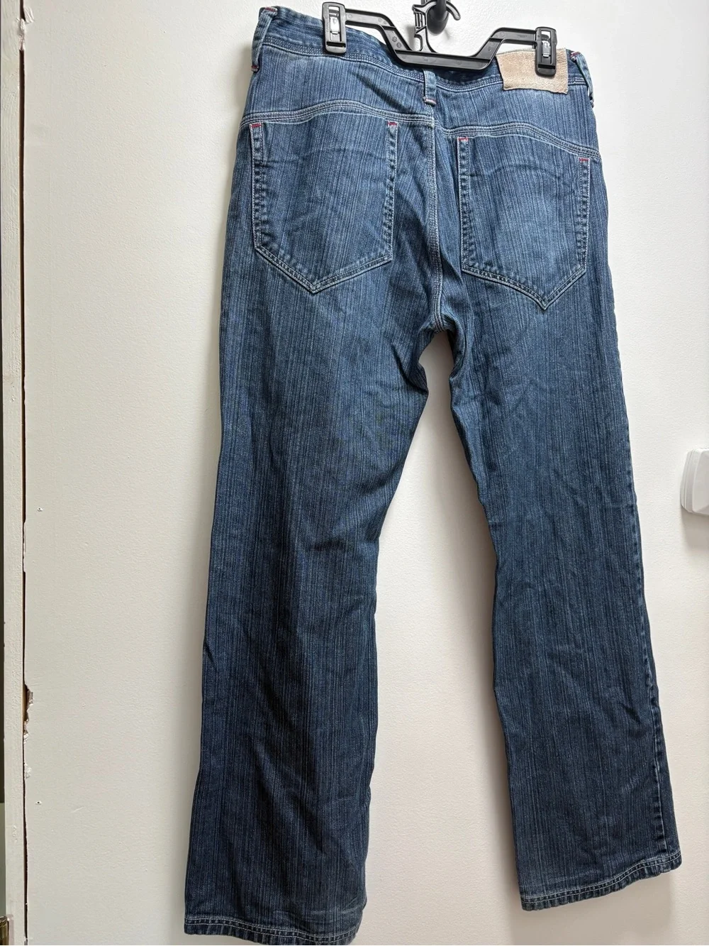 Phat Farm Men's Bootcut Jeans in Faded Blue